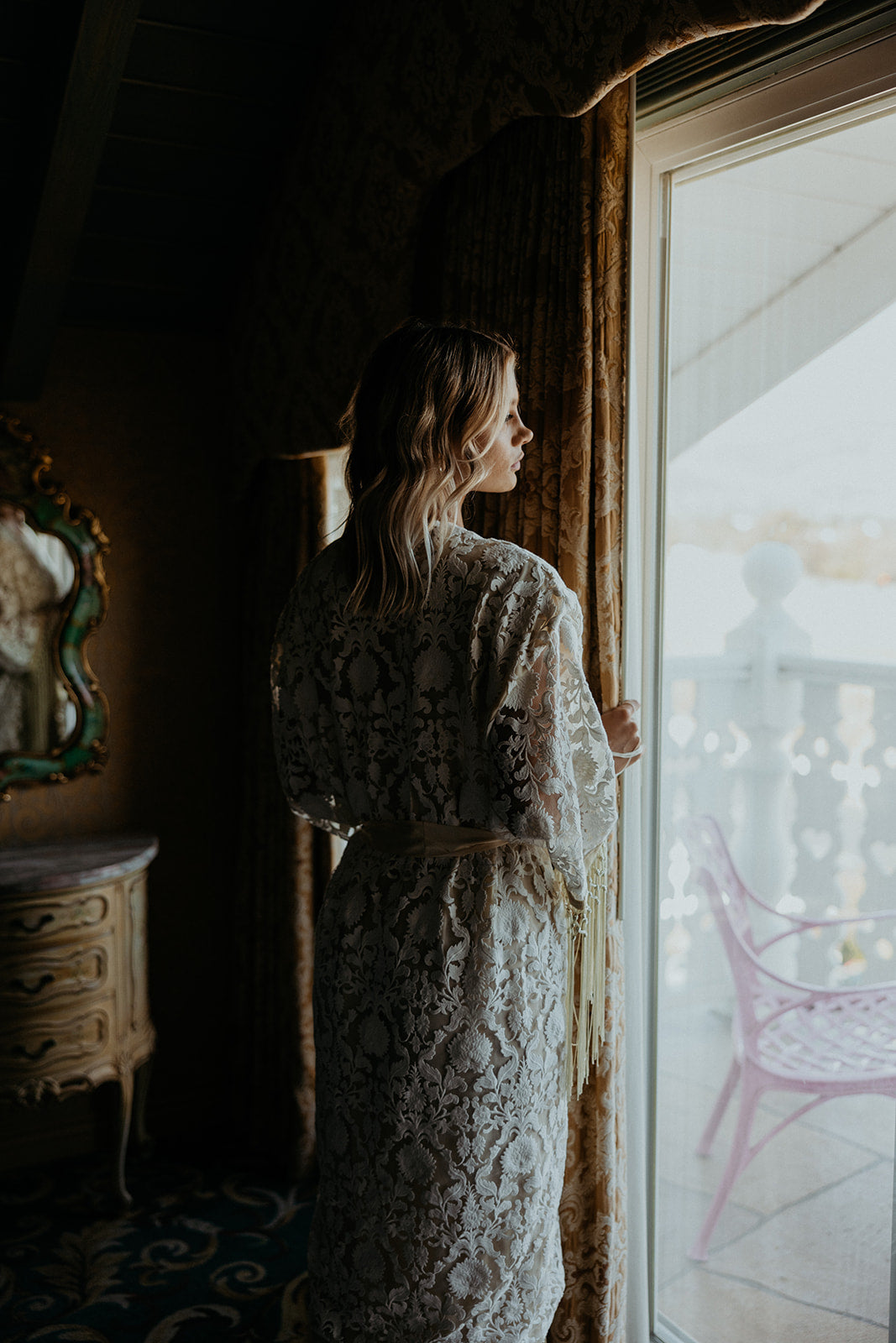 Lace Bridal Robe 'Madonna' SAMPLE SALE