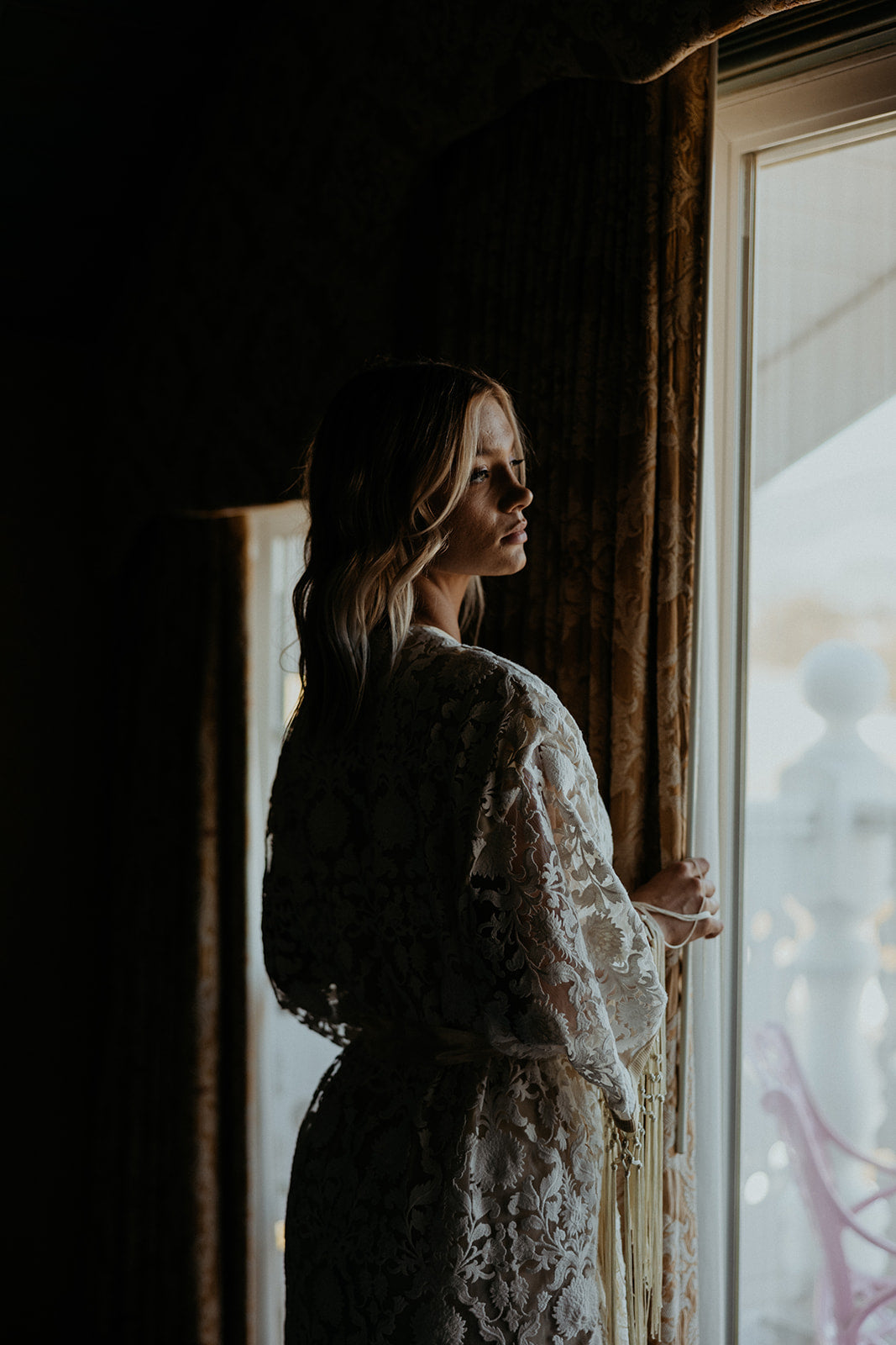 Lace Bridal Robe 'Madonna' SAMPLE SALE
