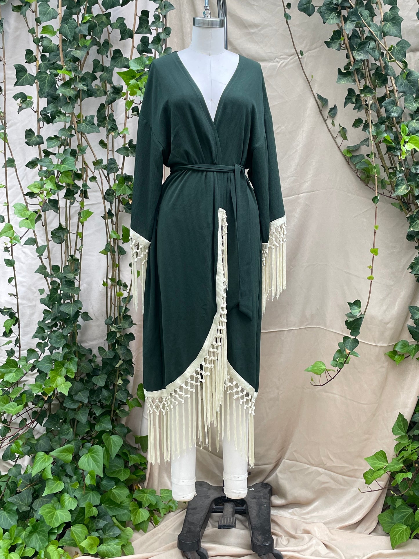 Heron Moss Robes in Matte fabric All Sizes Available up to 3X: SAMPLE SALE