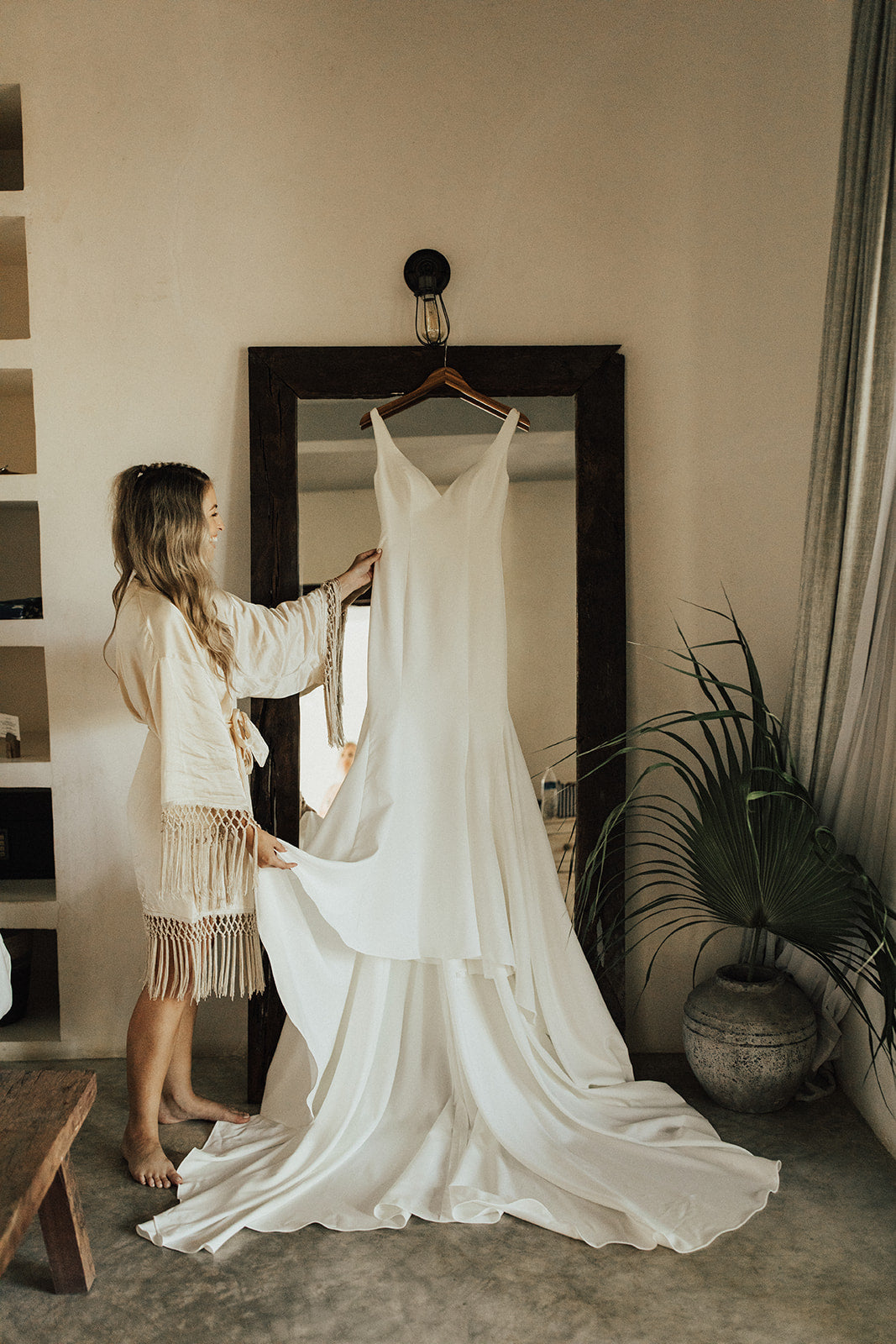 Bridal Robe 'Sheryle' in Vendela MADE TO ORDER