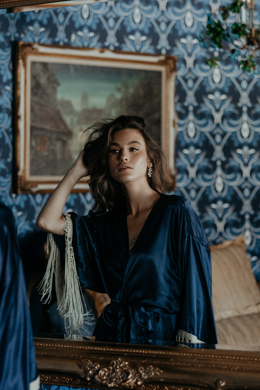 Blue Lady Navy Heron Robes SAMPLE SALE