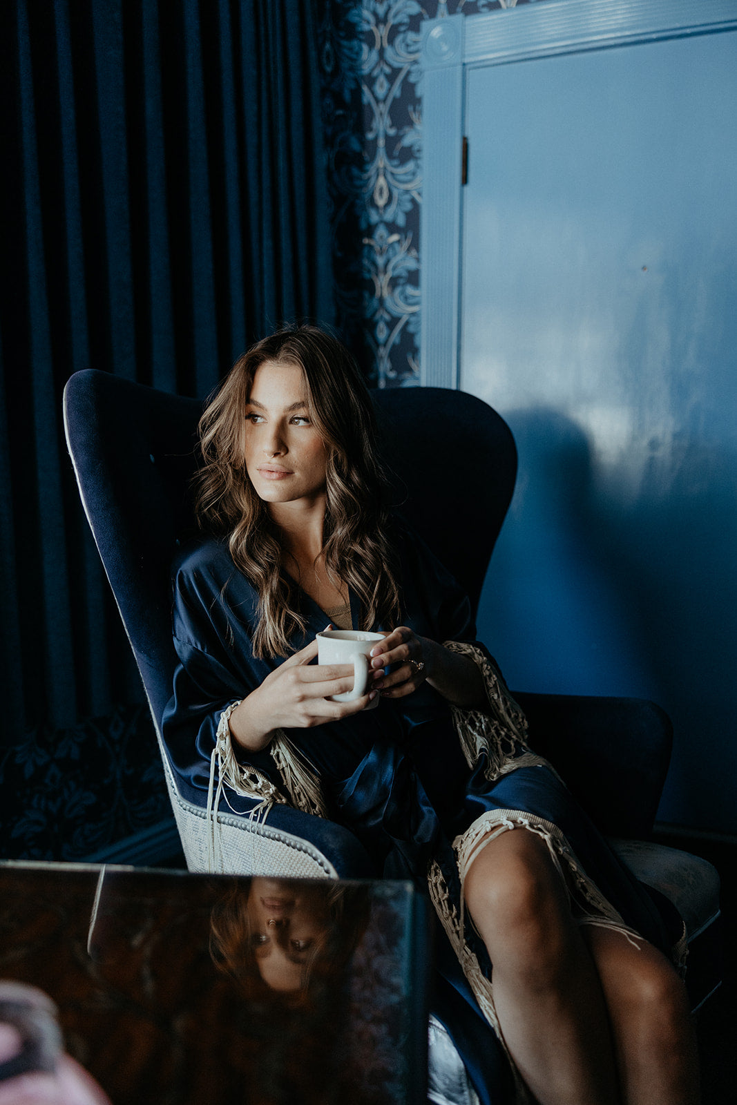 Blue Lady Navy Heron Robes SAMPLE SALE