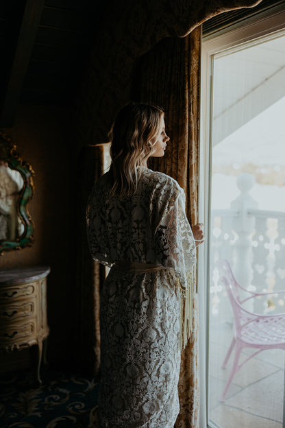 Lace Bridal Robe 'Madonna' SAMPLE SALE