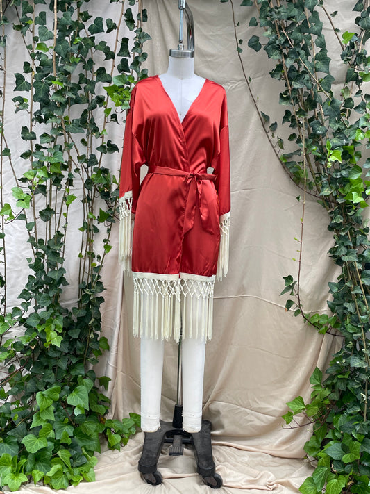 Autumn Satin Sheryle Robe One Size SAMPLE SALE
