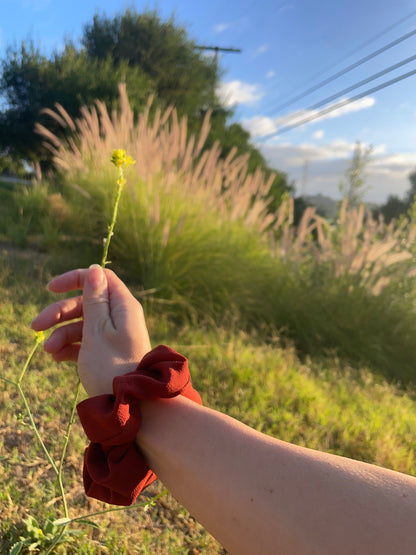 Oak Leaf Scrunchie