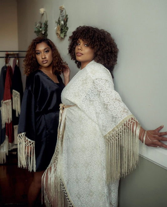 Lace Bridal Robe 'Jasmine' SAMPLE SALE