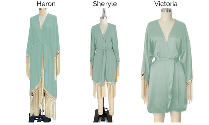 Sage  2 Styles  One Size (s-XL) Robes SAMPLE SIZE